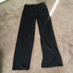 Athletic black yoga pants